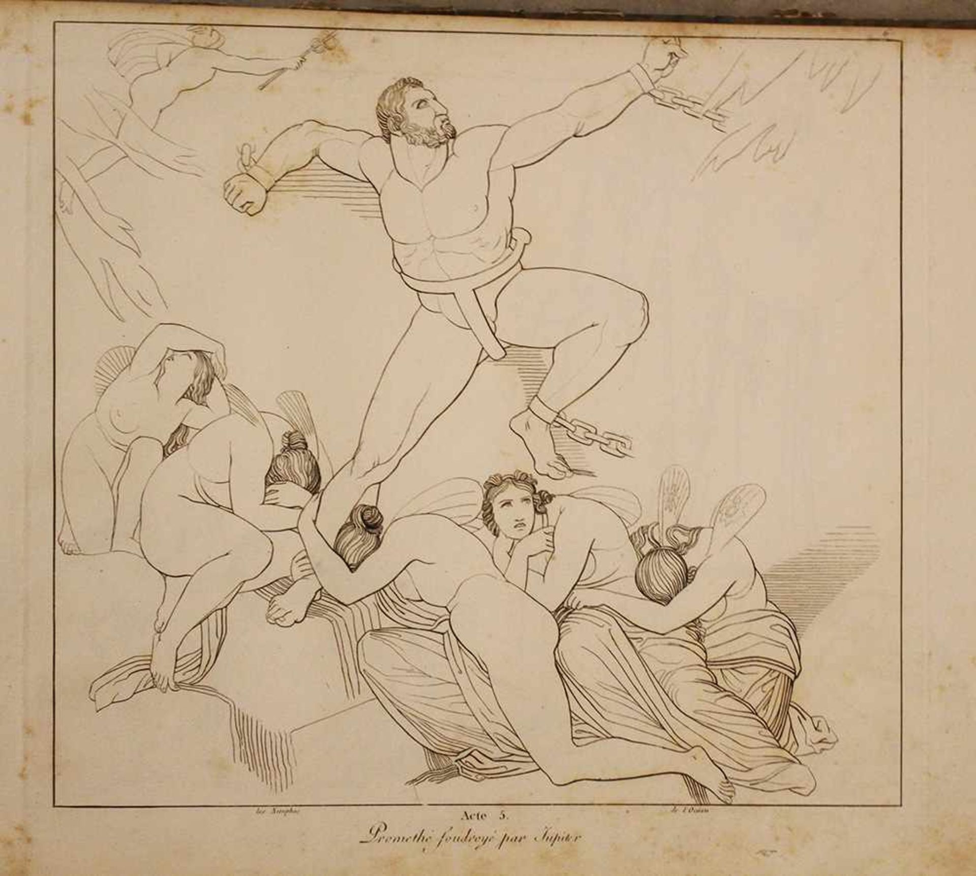 John Flaxman (1755-1826 )-book Illustration , by Homer, printed on paper, original - Bild 3 aus 3