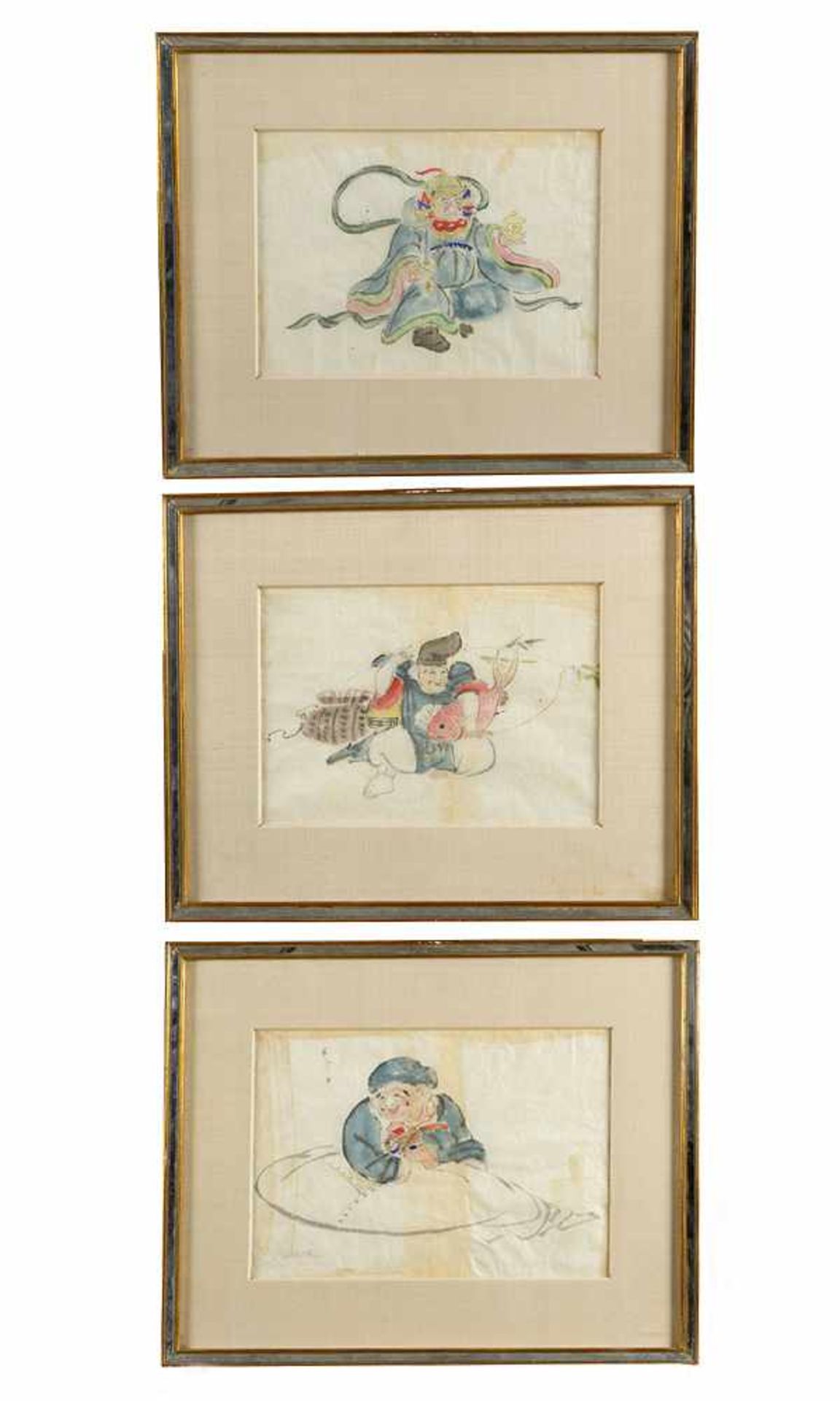 zurückgezogen9 Asian watercolours This is a timed auction on our German portal lot-tissimo.com. View - Bild 2 aus 3