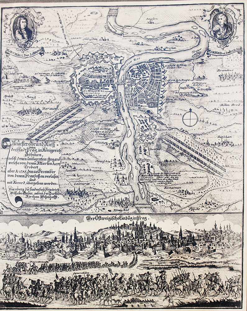 map of Prague, described on paper18cmThis is a timed auction on our German portal lot-tissimo.com. - Image 2 of 3