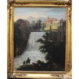 Italian Artist around 1800, waterfall, oil canvas, framed120x70cmThis is a timed auction on our