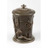 Empire Bronze Urn with lid, 19.century20cmThis is a timed auction on our German portal lot-tissimo.