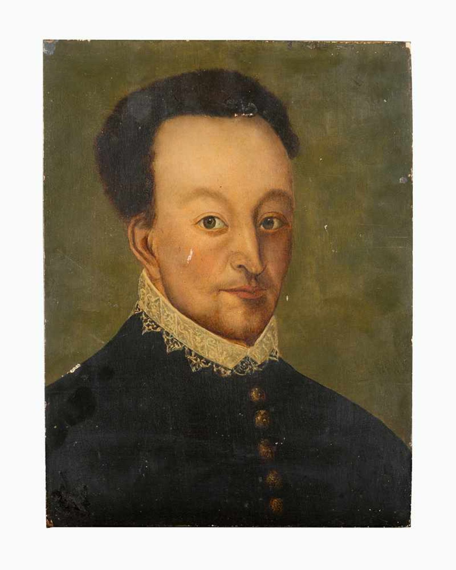 Francois Clouet (1510-1572) – manner. Portrait of a gentleman, oil on wooden panel 28x20.5cm