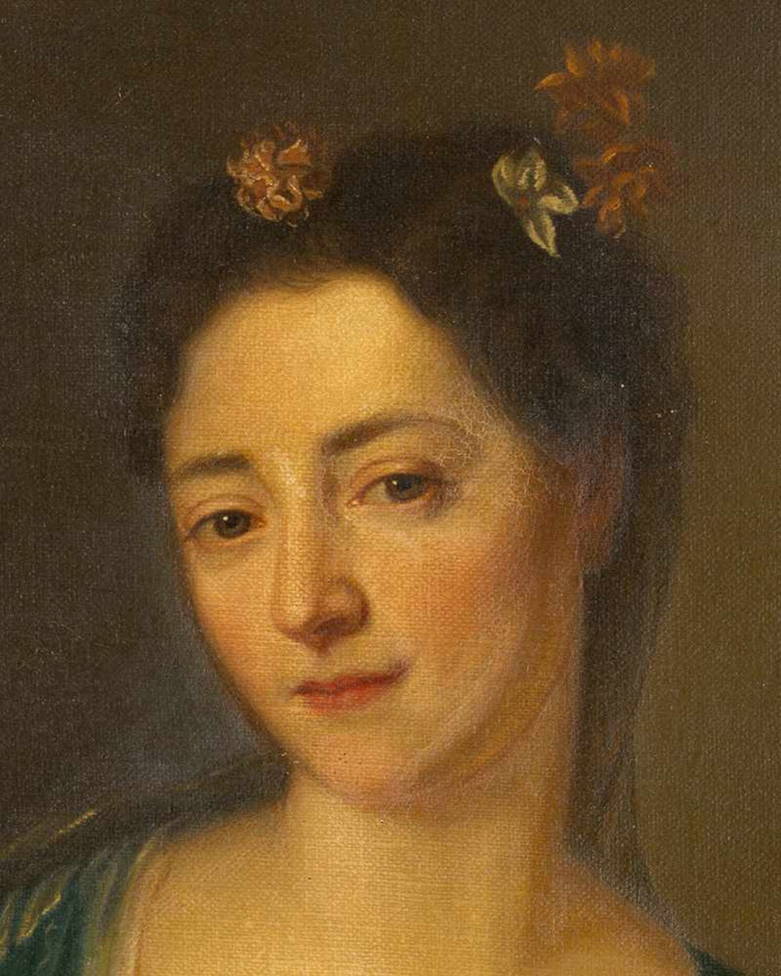 Allan Ramsay (1713-1784)- attributed. Portray of a lady in octagonal frame. Oil On Canvas. 90*70cm - Bild 3 aus 3