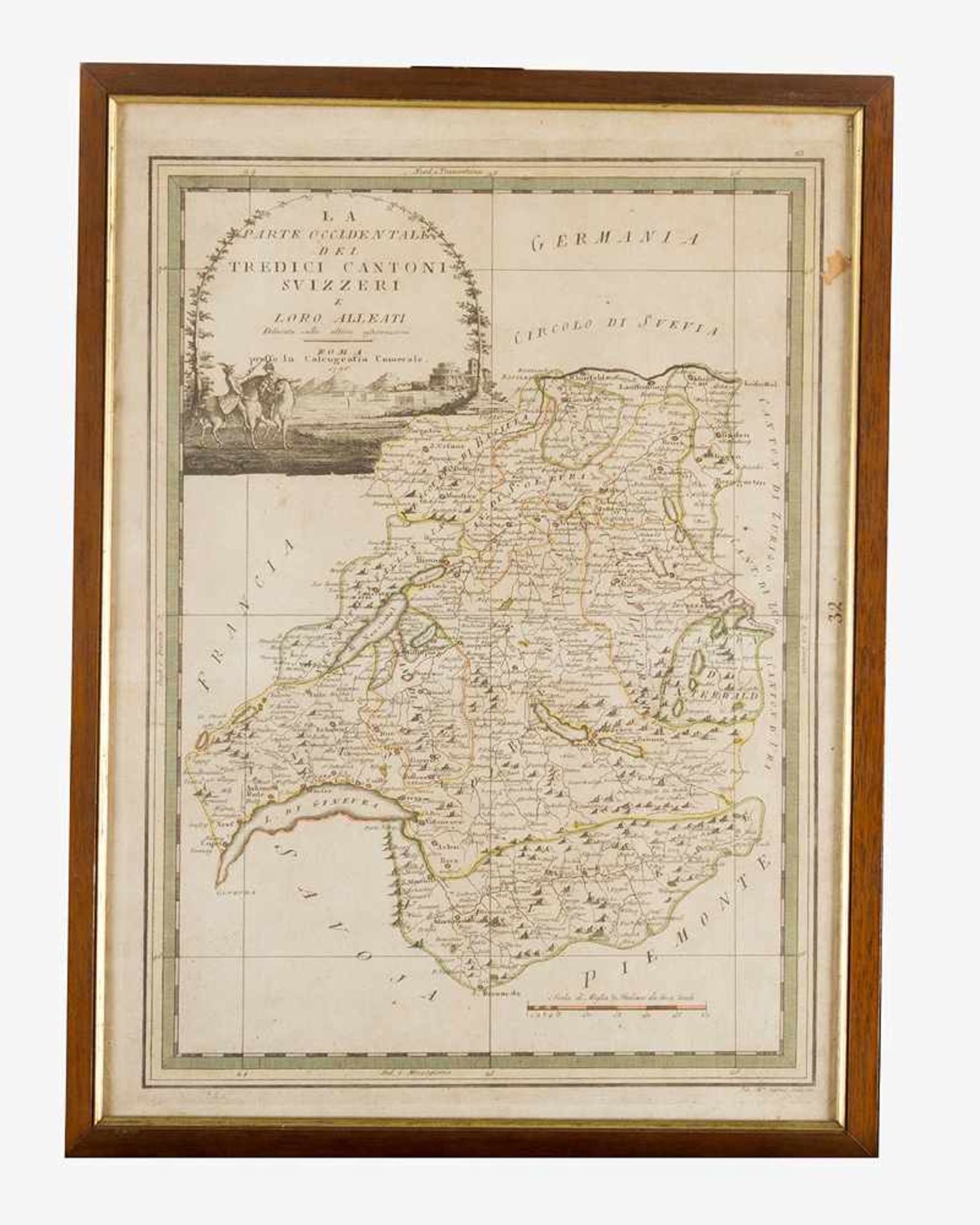 Four printed maps, of different countries, Swiss, Poland, and America, by different cartographers - Bild 3 aus 3