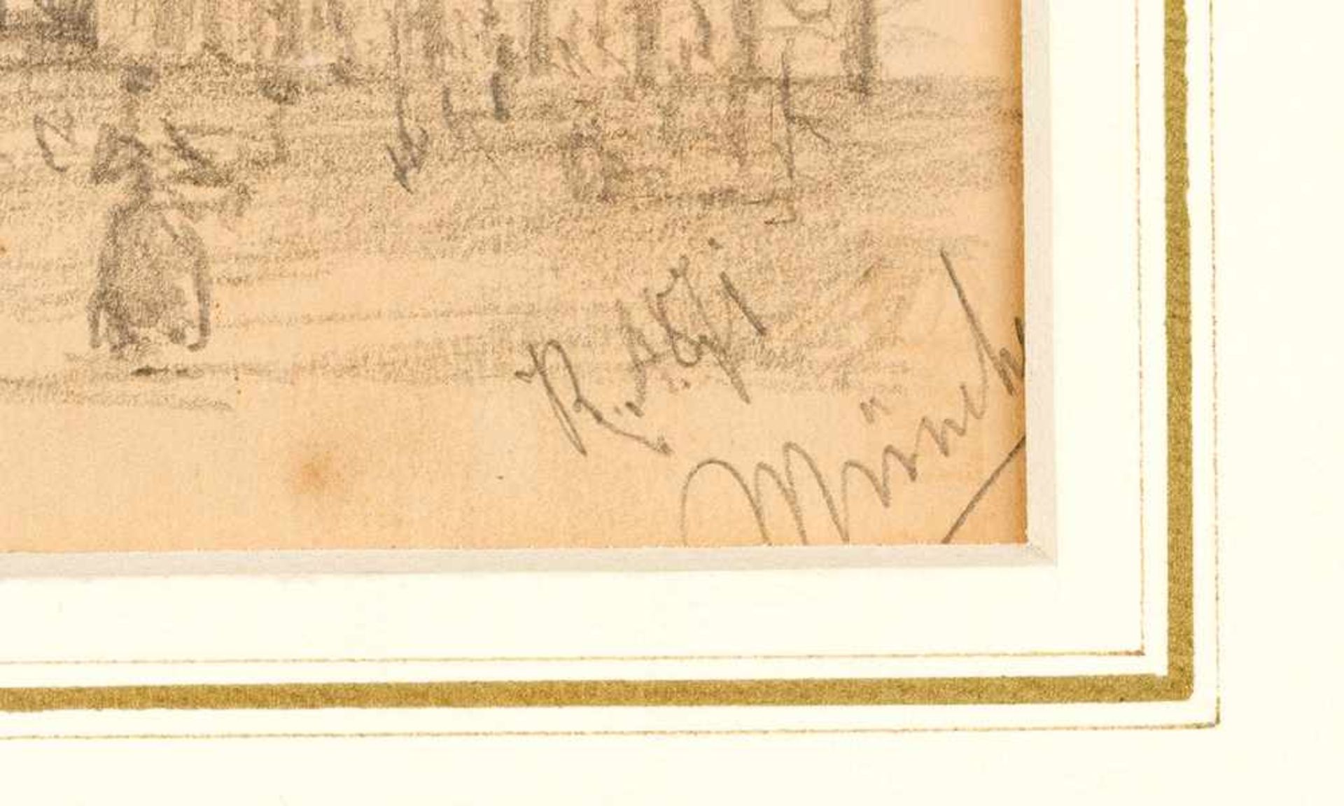 Rudolf Ritter von Alt (1812-1905), Old Town Hall Munich; pencil on paper; signed bottom right and - Bild 3 aus 3