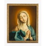 North Italian artist 18th Century, Praying Madonna, oil on canvas, framed. 46x36cm- - -24.00 %