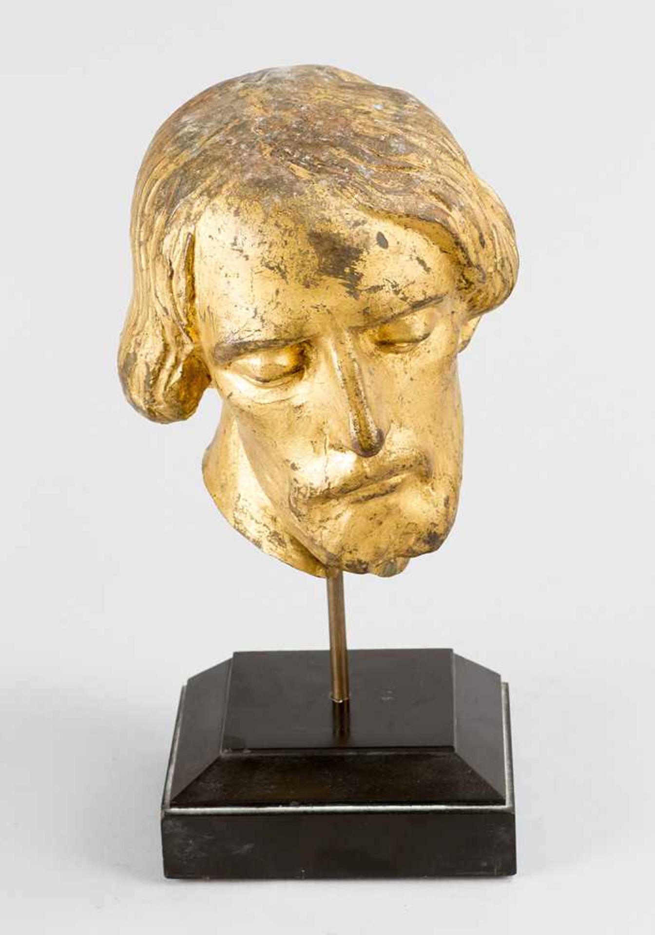 Joseph Bernard (1866 – 1931) – attributed, male head portrait, bronze cast, with remains of original