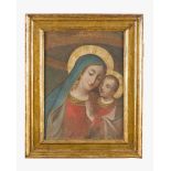 Artist 17th/18th Century, Maria with Child, oil on canvas, framed. 40x28cm- - -24.00 % buyer's