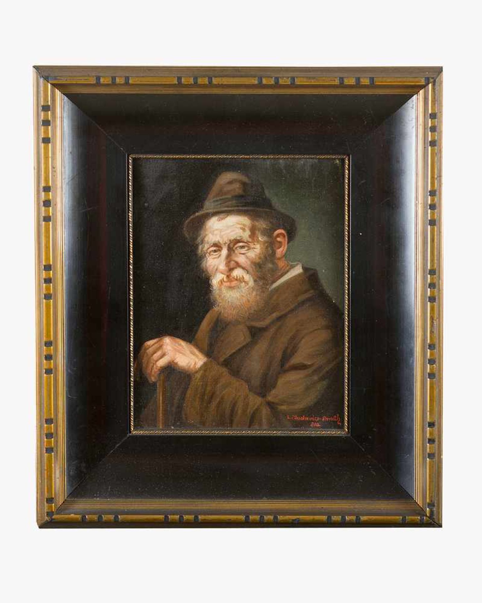 L. Judavics-Paneth around 1910, Portrait of a man, oil on canvas, signed bottom right and dated
