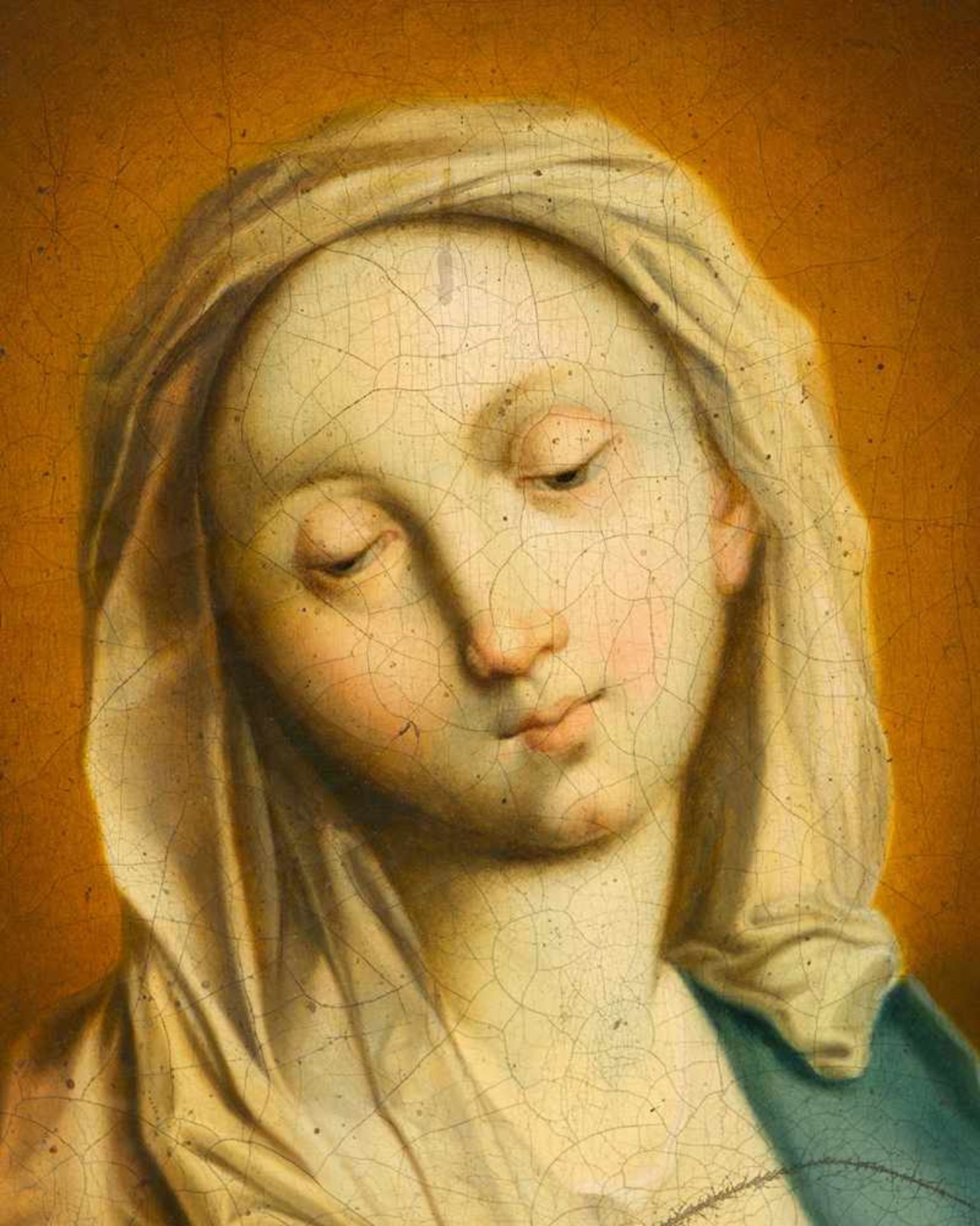 North Italian artist 18th Century, Praying Madonna, oil on canvas, framed. 46x36cm- - -24.00 % - Bild 3 aus 3