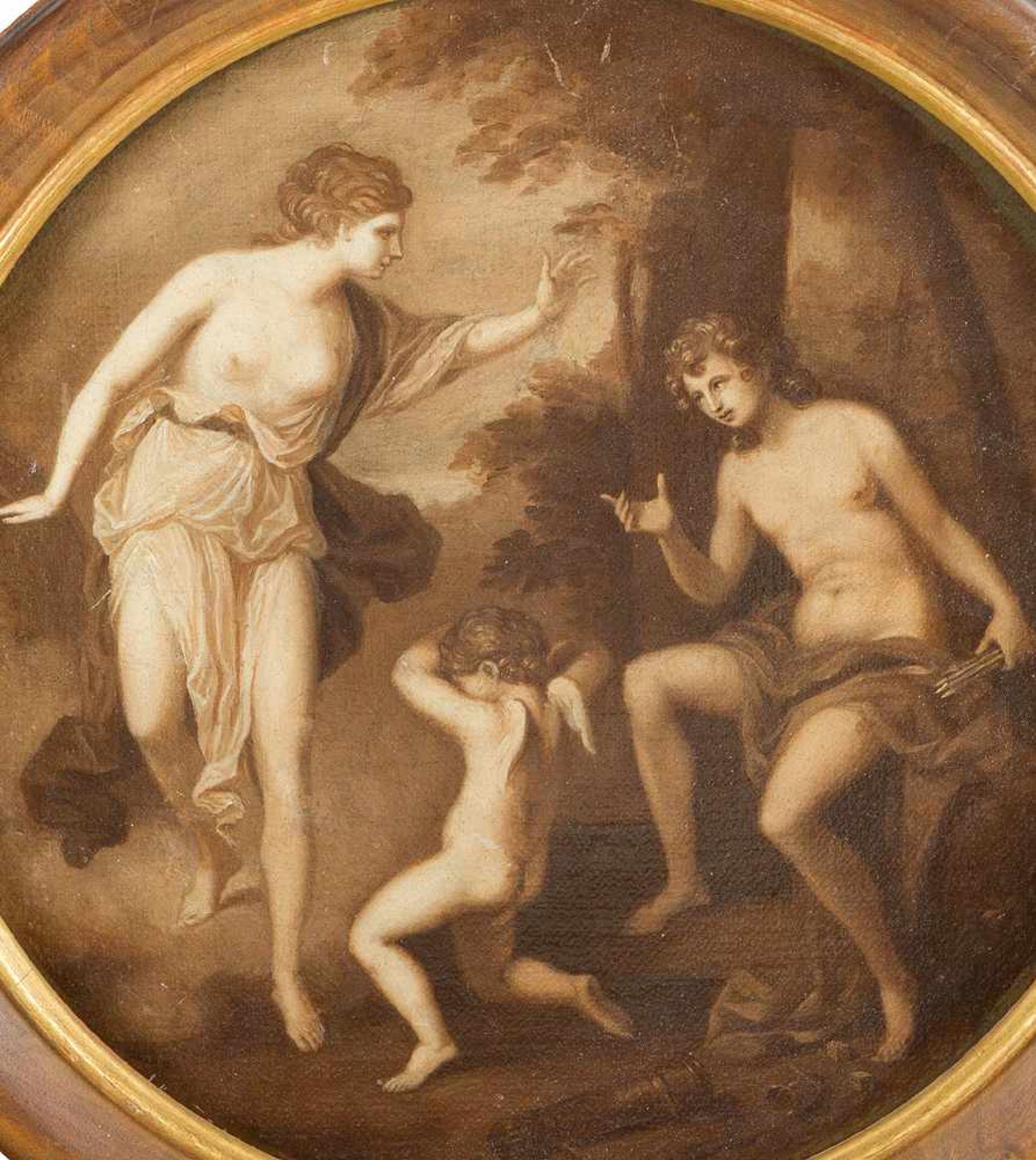 Angelika Kauffmann (1741-1807)–attributed, Pair of Allegories in grisaille technique showing Cupid - Bild 3 aus 3