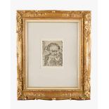 Vincent Van Gogh (1853-1890)-graphic, L Homme a la pipe, Dr. Gachet , etching on paper, framed under