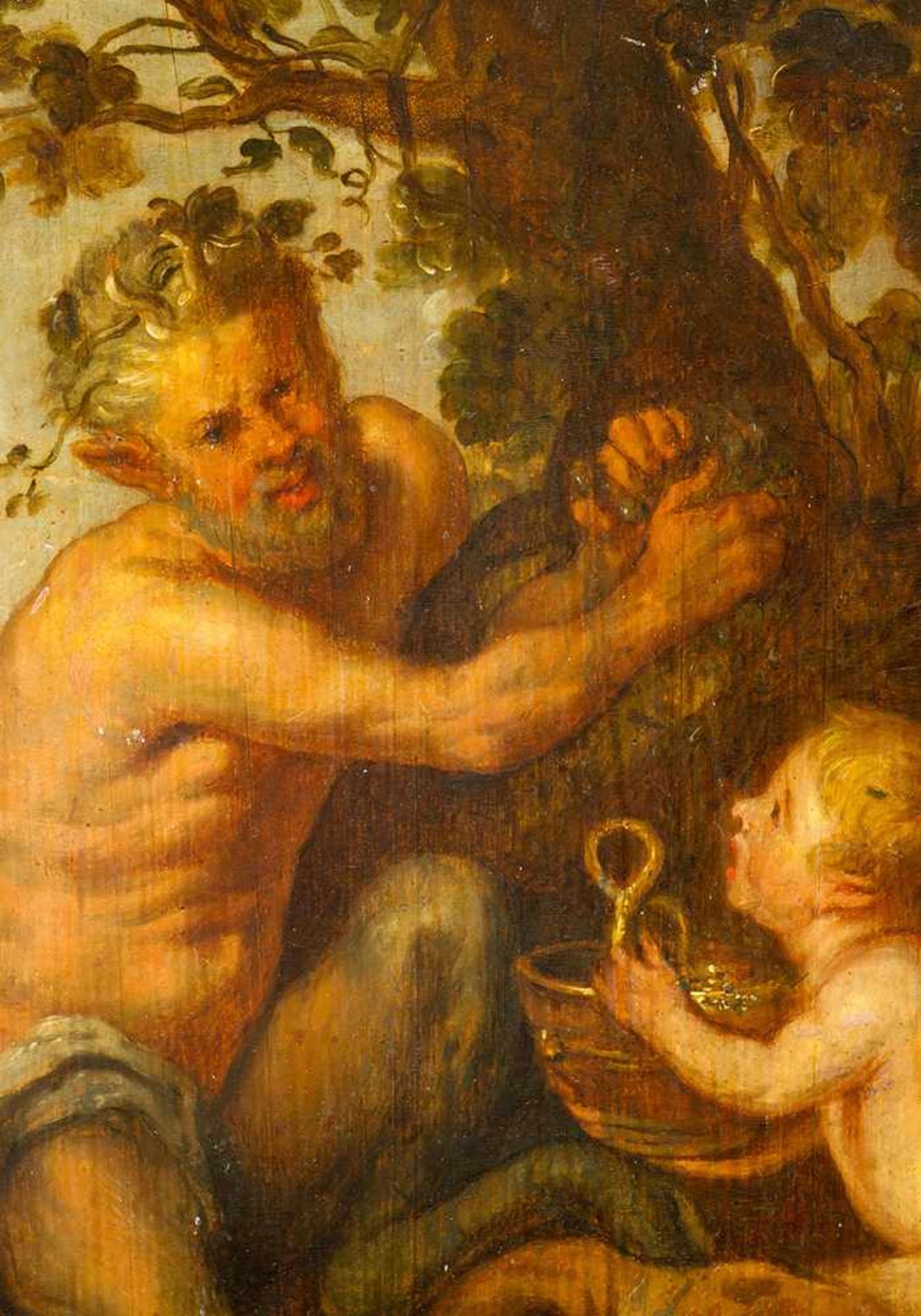 Peter Paul Rubens (1577-1640)-circle, Bacchus with children, wine and female lion feeding her - Bild 3 aus 3