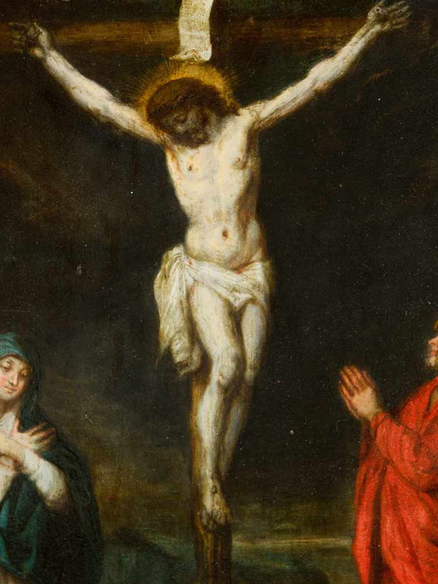Flemish school around 1600, The Crucifixion; oil on copper, framed.35x27cm- - -24.00 % buyer's - Bild 3 aus 3