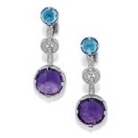 BOUCLES D'OREILLES PENDENTIF SIGNÈES BULGARI,