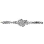 BRACELET EN PLATINE ET DIAMANTS, CHANTECLER