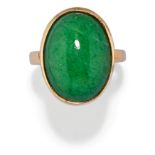 BAGUE EN OR ET CHRYSOPRASE