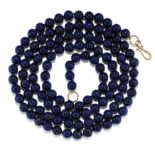 LONG COLLIER EN OR ET LAPIS LAZULI