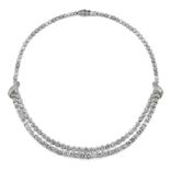 COLLIER PLATINE ET DIAMANTS, LONDRES, ANNÈES '40