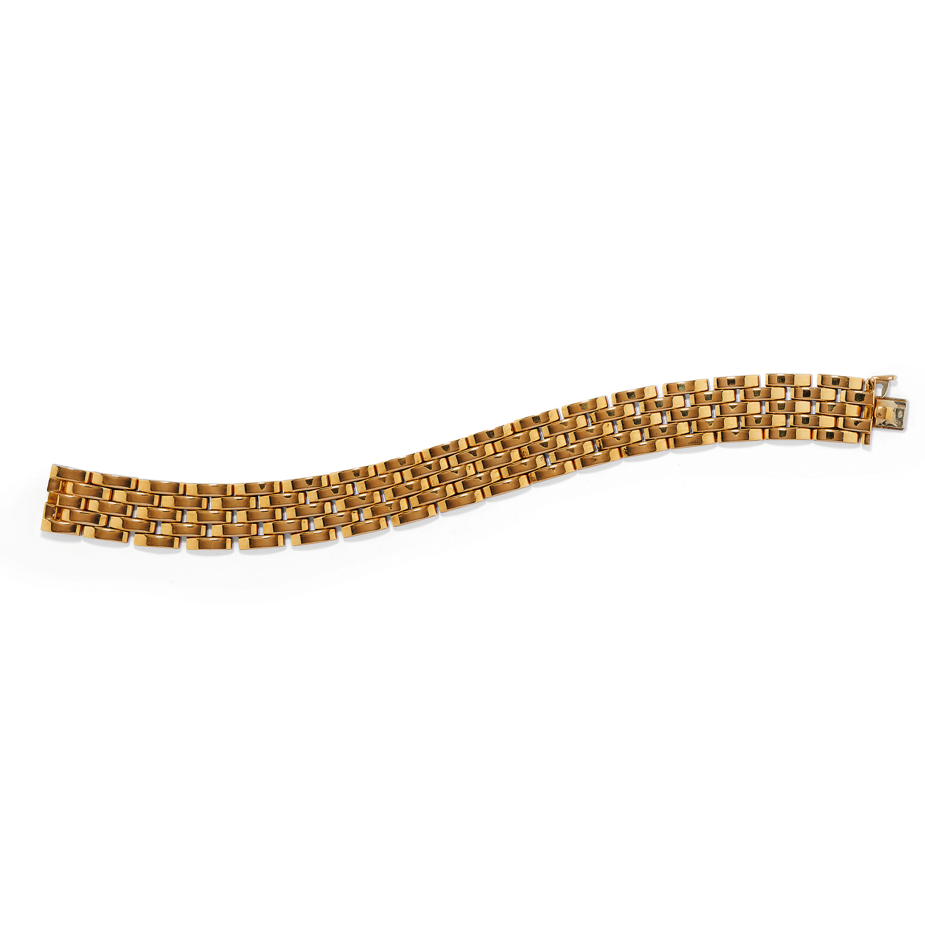 BRACELET PANTHERE BANDEAU EN OR, SIGNÈ CARTIER