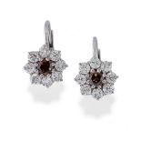 BOUCLES D'OREILLES EN OR ET DIAMANTS