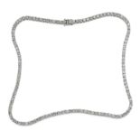 COLLIER TENNIS EN OR ET DIAMANTS