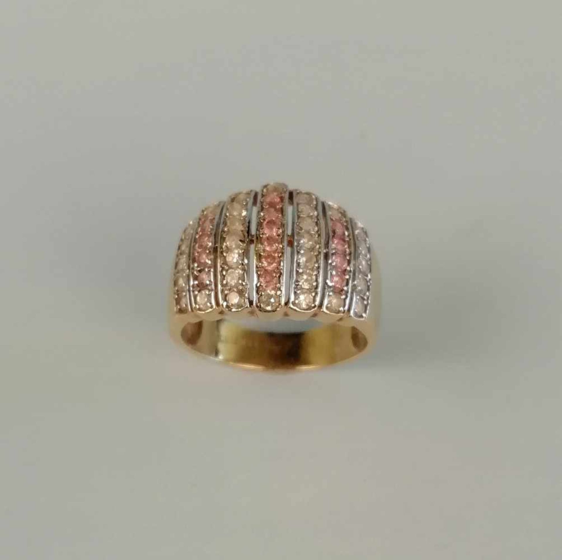 RingGold 585, Brillanten zus. ca. 0,85ct., RW 60, 5,1g;