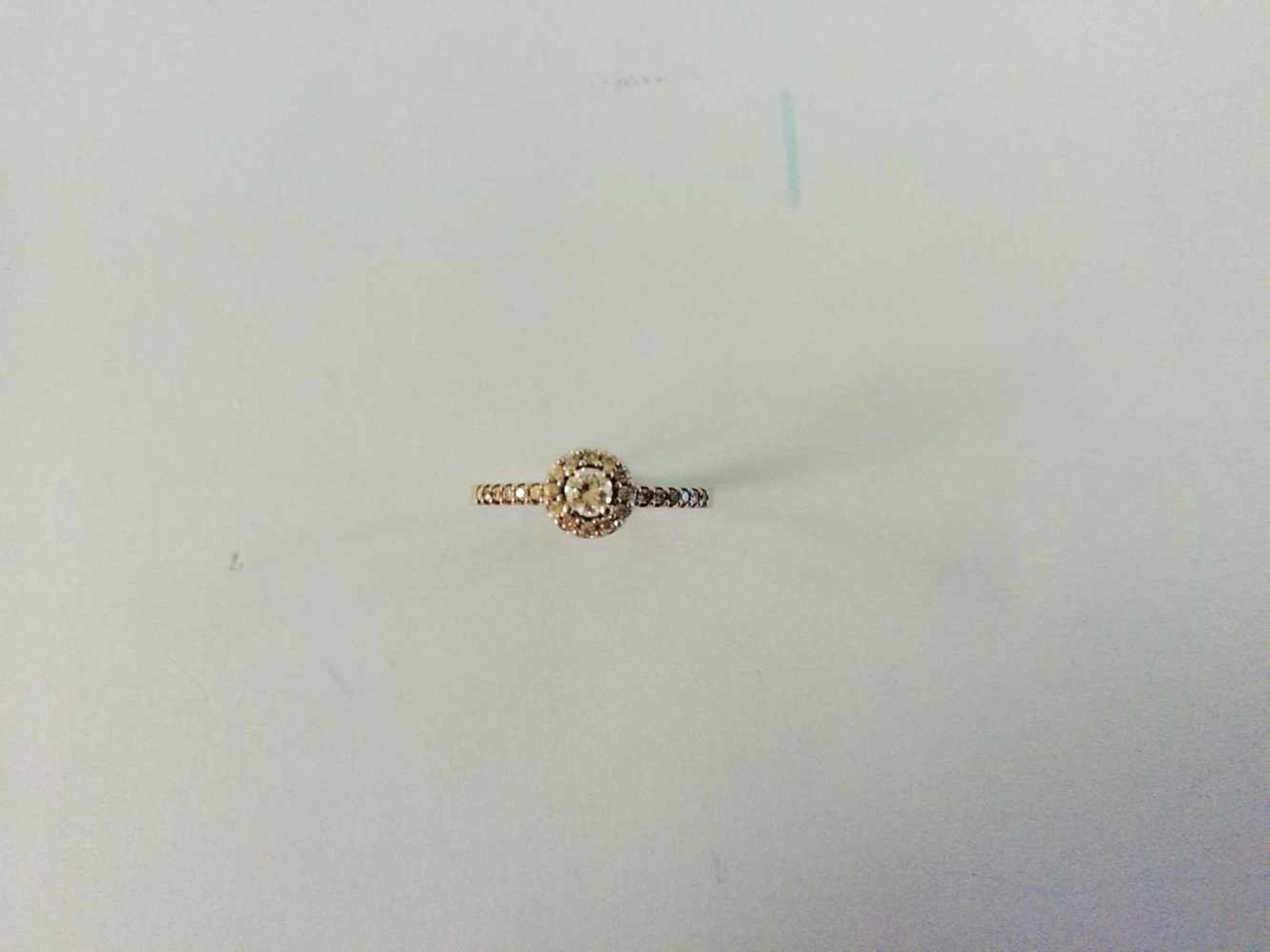 Brillant-DamenringWeißgold 585, Brillanten zus. ca. 0,25ct., RW 50, 2,3g;