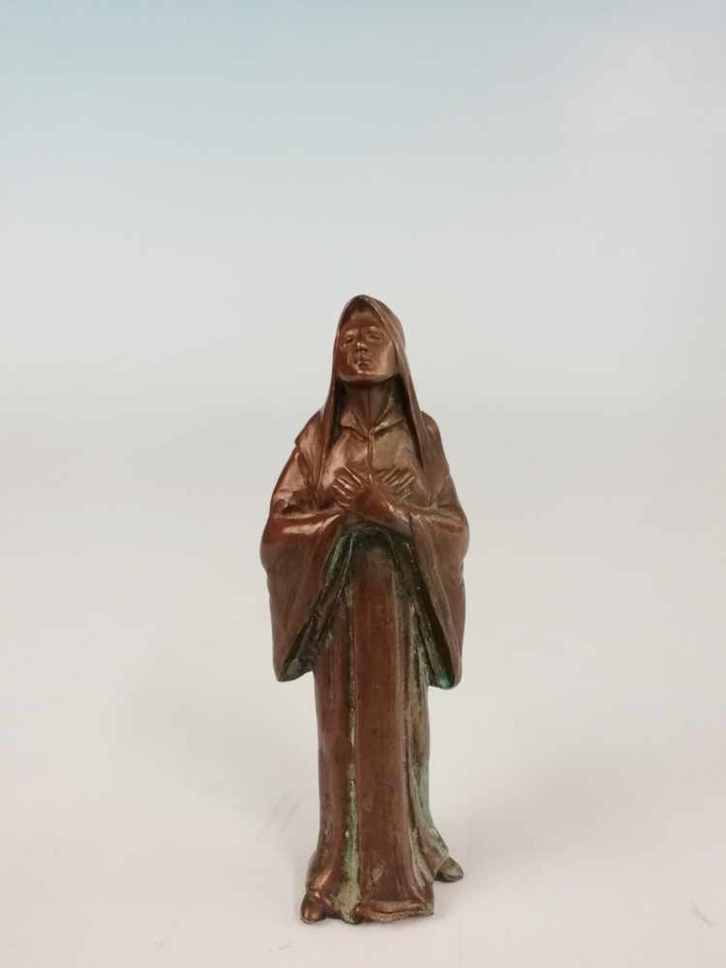 FigurHeilige, Bronze, Anfang 20JH., Höhe 14,5cm;