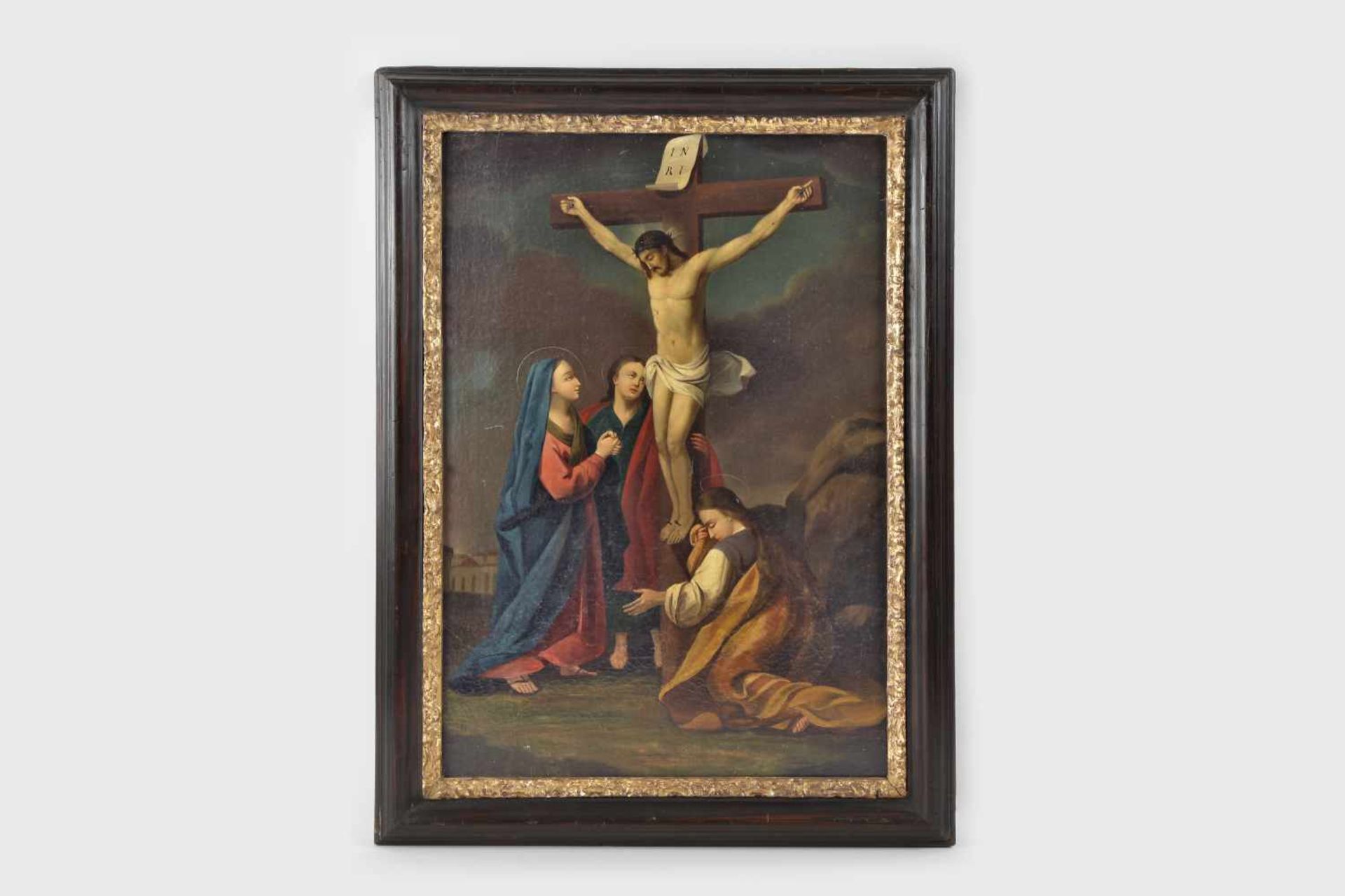 Künstler Ende 19.Jh.Die Beweihnung Christi, Öl auf Leinwand, 61x42 cm, gerahmt;