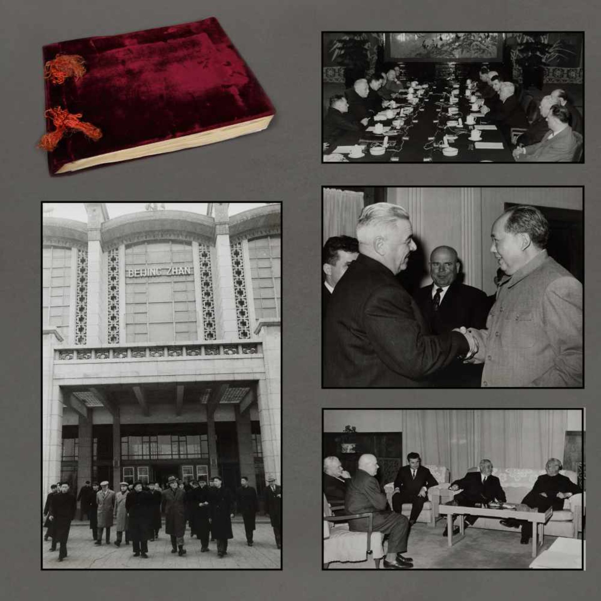 Album of 39 photographs of the visits former Prime Minister Ion Gheorghe Maurer made in the People's