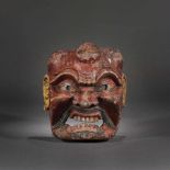 Noh Theatre wooden mask, Meiji Era, Japan, the end of the 19th centuryNoh Theatre wooden mask, Meiji