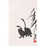 Two geeseTwo geese36 × 25 cmsigned lower right ”Baishi” and in artist's stampQi Baishi- - -20.00 %