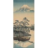 Mount Fuji landscapeMount Fuji landscape37 × 16 cmsigned lower left, in characters ”Kiyochika”, in