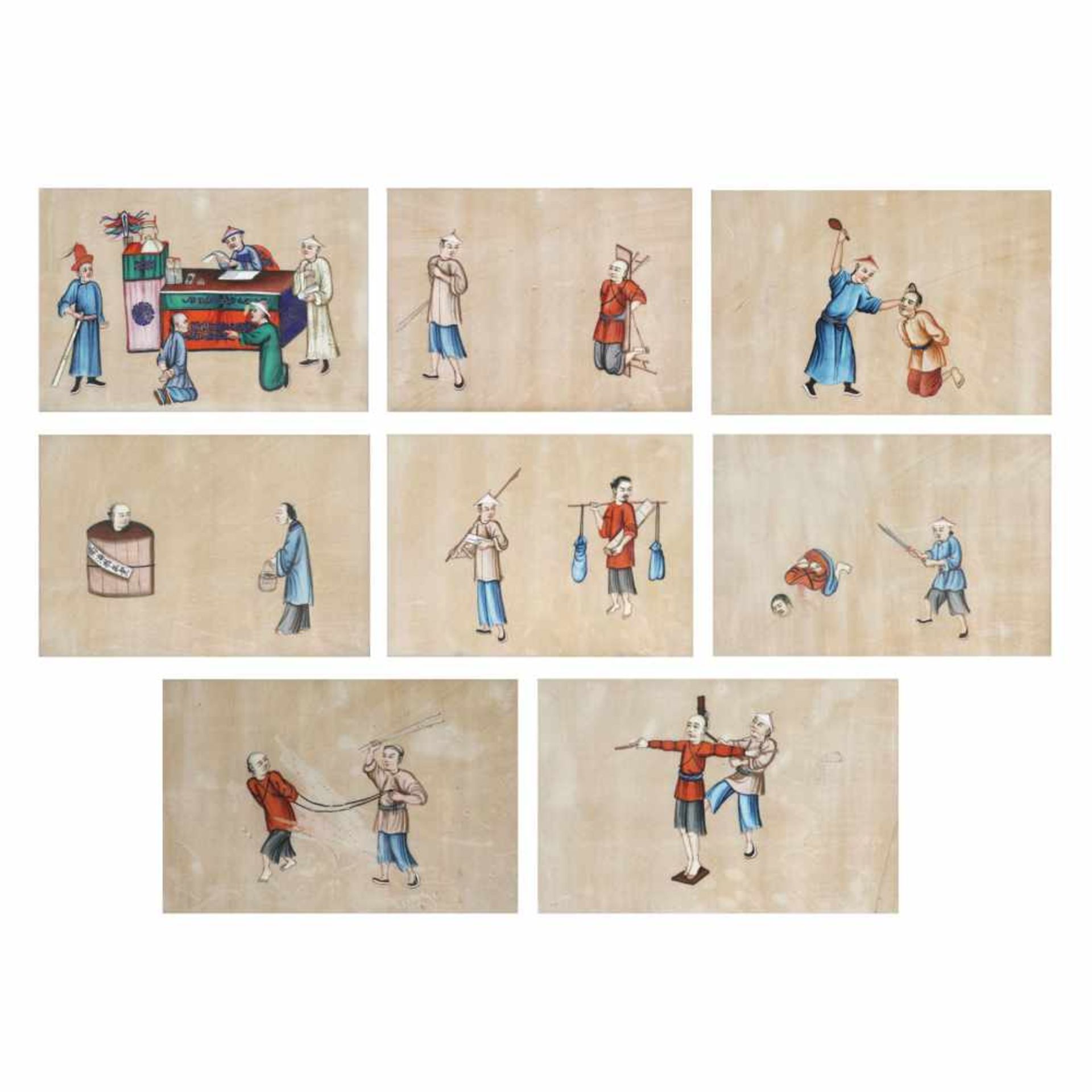 Torture methodsTorture methods17 x 26 cm (each)Chinese School, late 19th Century- - -20.00 % buyer's