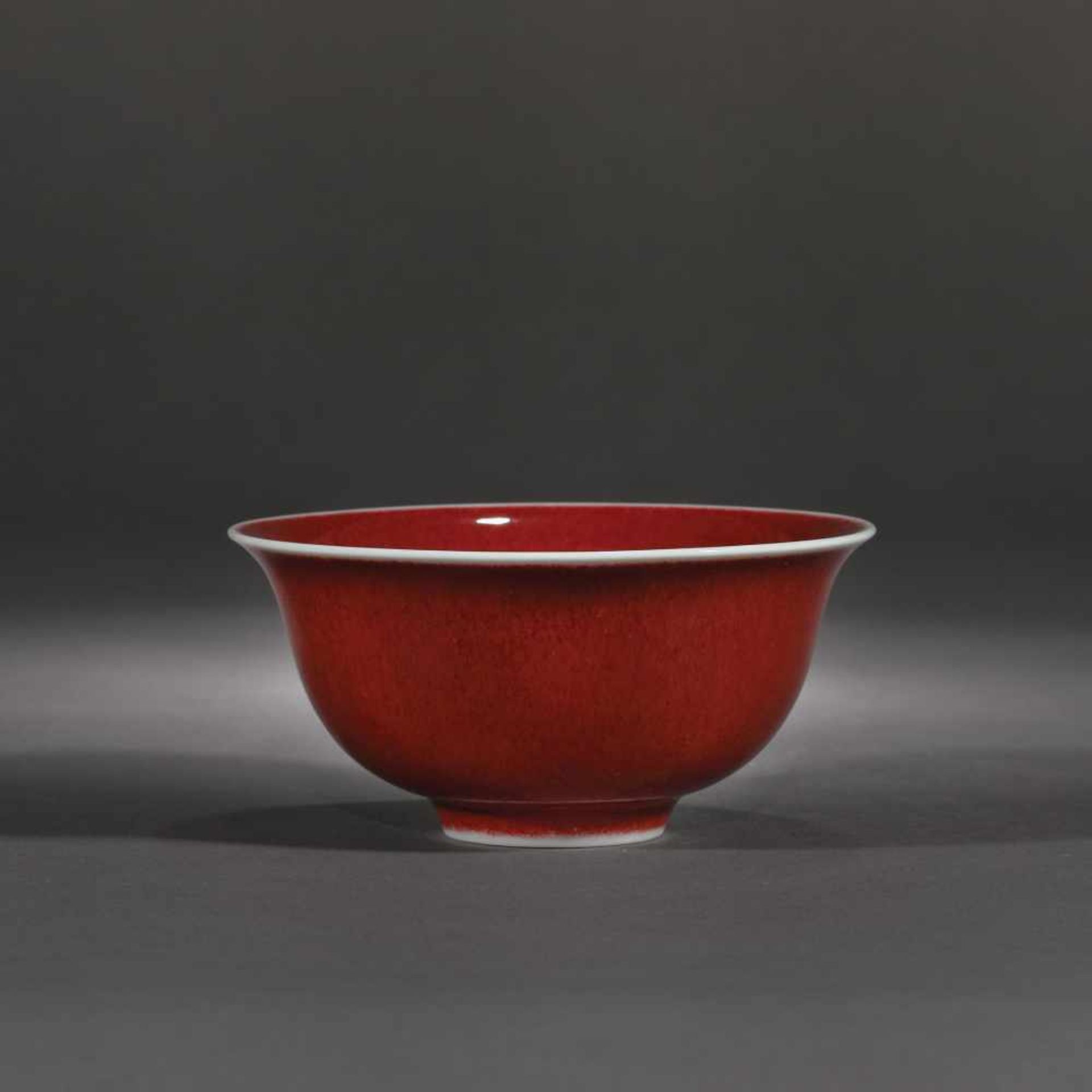 Langyao porcelain bowl with copper-red glaze, Qianlong mark, Qianlong dynasty, China, ca. 1736-