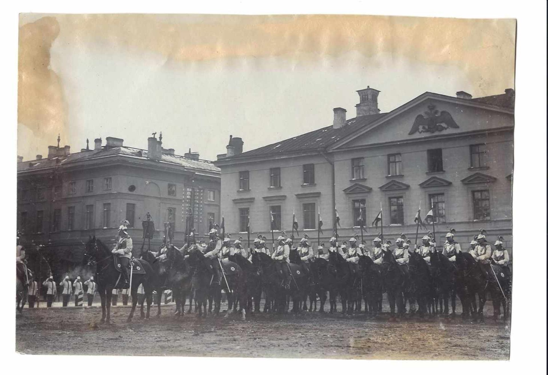 Karl Bulla. Lifeguard horse Regiment at the barracks, on the day of the regimental holiday. March