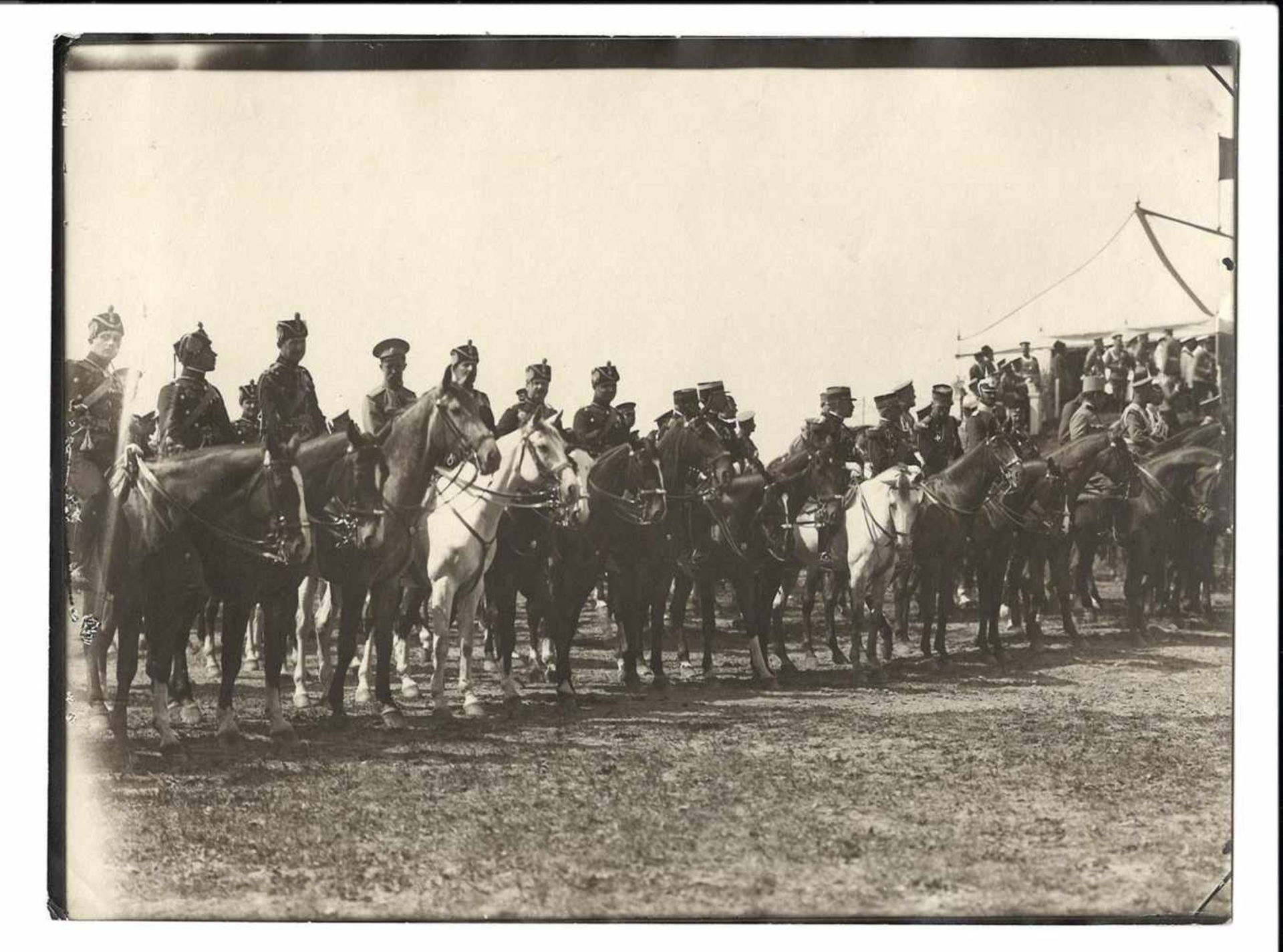 Karl Bulla. Allies of World War I on the Krasnoselsky maneuvers. 1914. Photograph. 17x24 cm.