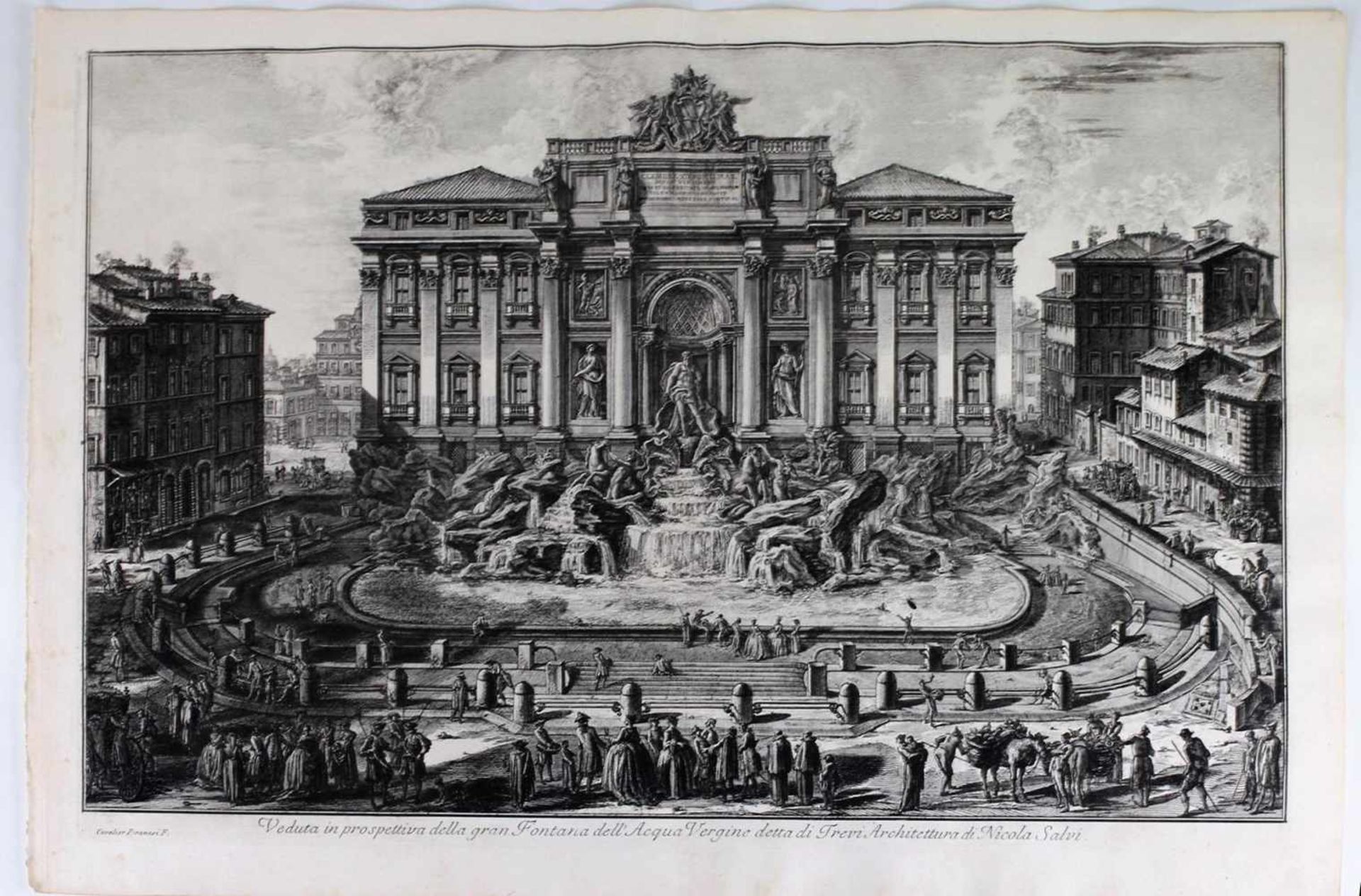 Piranesi, Veduta in prospettiva della gran Fontana dell Acqua Vergine detta di Trevi Architectura di