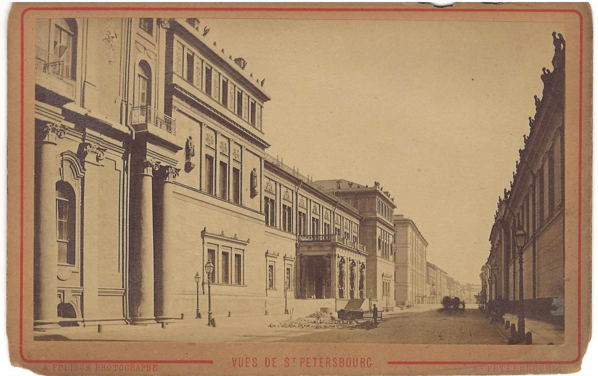 Six photographs with the views of St. Petersburg. 1883. - 11x16.7 cm.Russia. The inscription under - Bild 2 aus 6