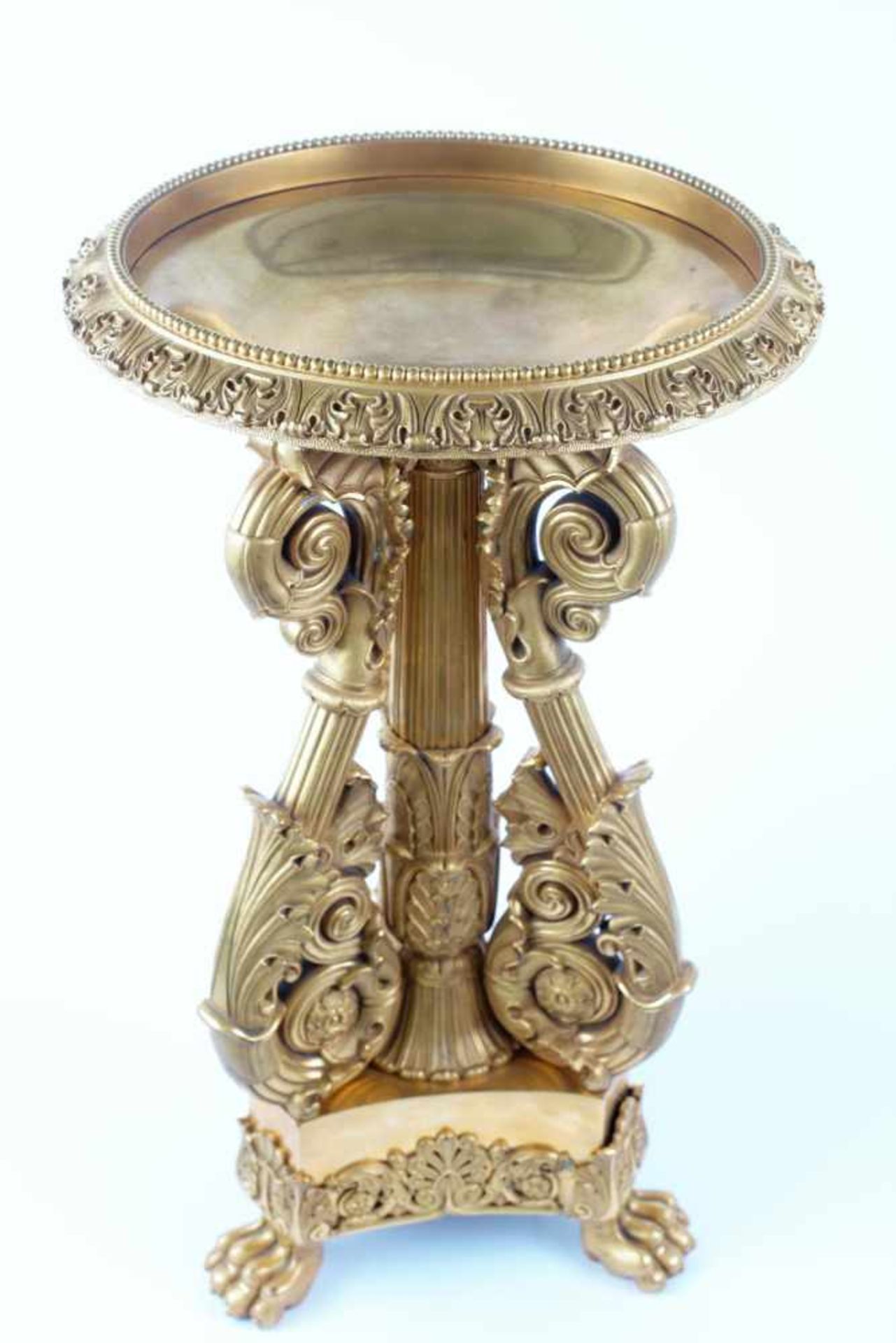 Gilded centerpiece. Early XIX century. France. Bronze, casting, engraving, mount, gilding. - Bild 4 aus 13