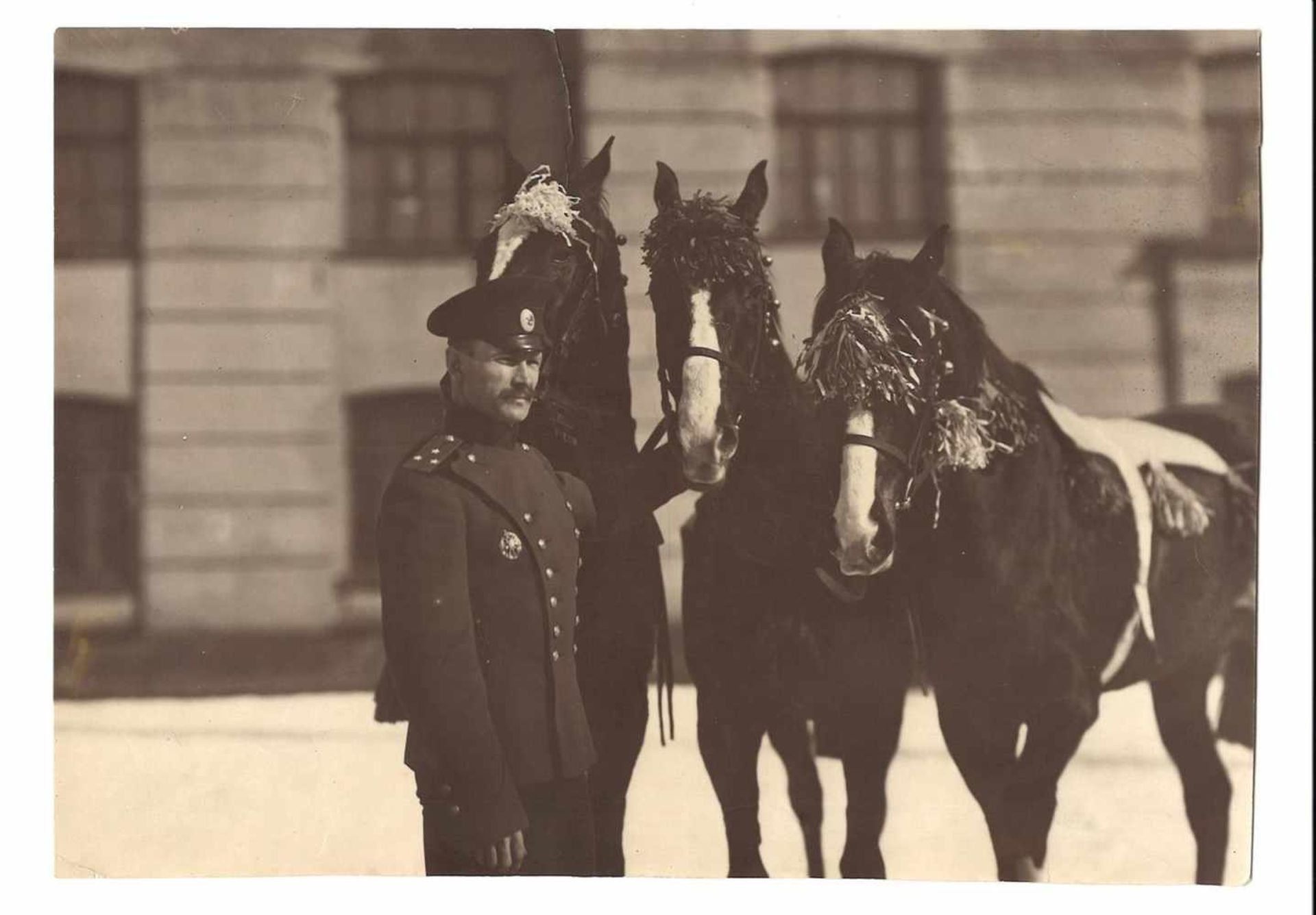Karl Bulla. Shift officer in the uniform. 1912. Photograph. 15x23 cm.Gelatin Silver Print.Karl