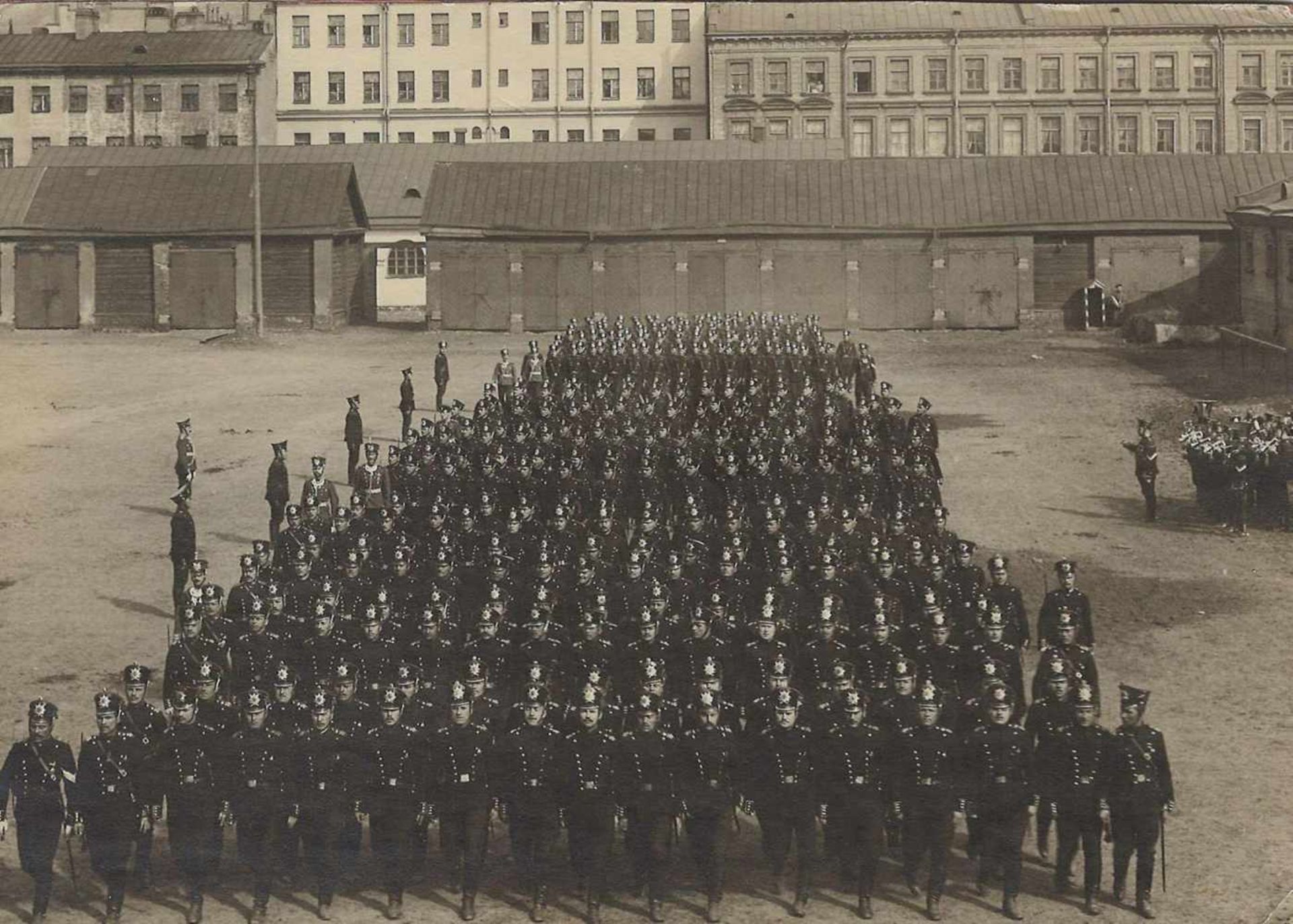 Lifeguards. 1st Artillery Brigade. Teaching in St. Petersburg. 1908-1914.Gelatin Silver Print.