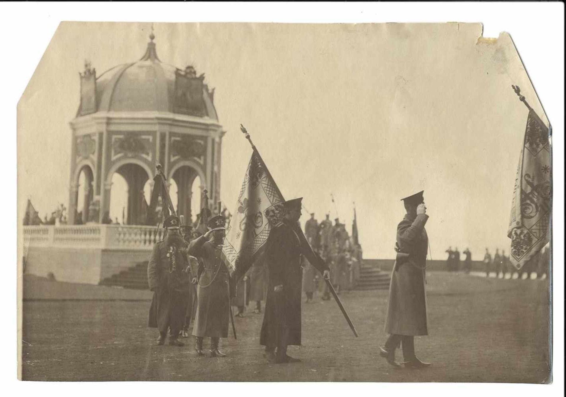 Karl Bulla. Asperges of military standard at the Epiphany Parade, St. Petersburg, Palace Embankment.