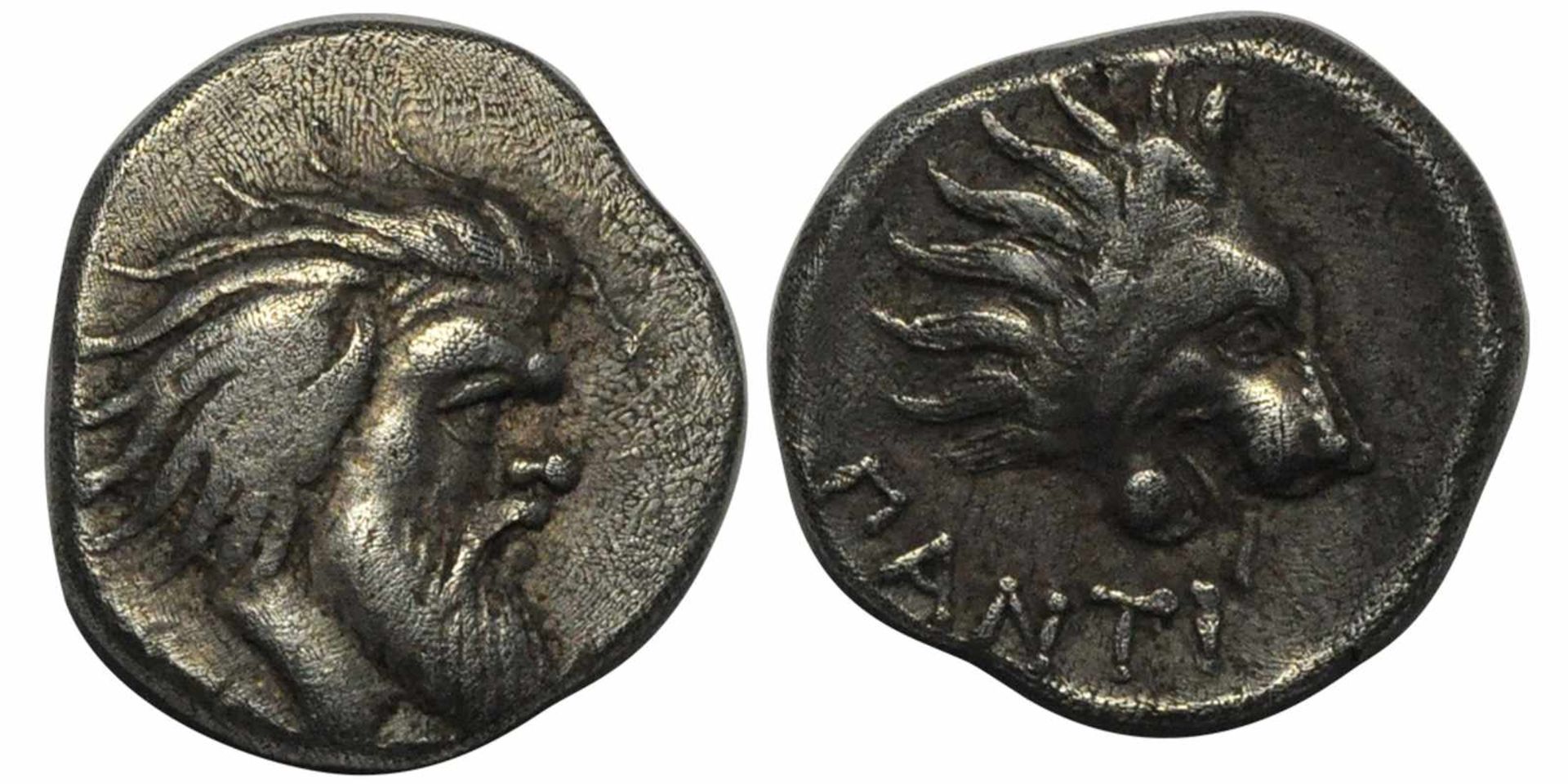 Cimmerian Bosporos, Pantikapaion. Circa 380-370 BC. VFCimmerian Bosporos, Pantikapaion. Circa 380-