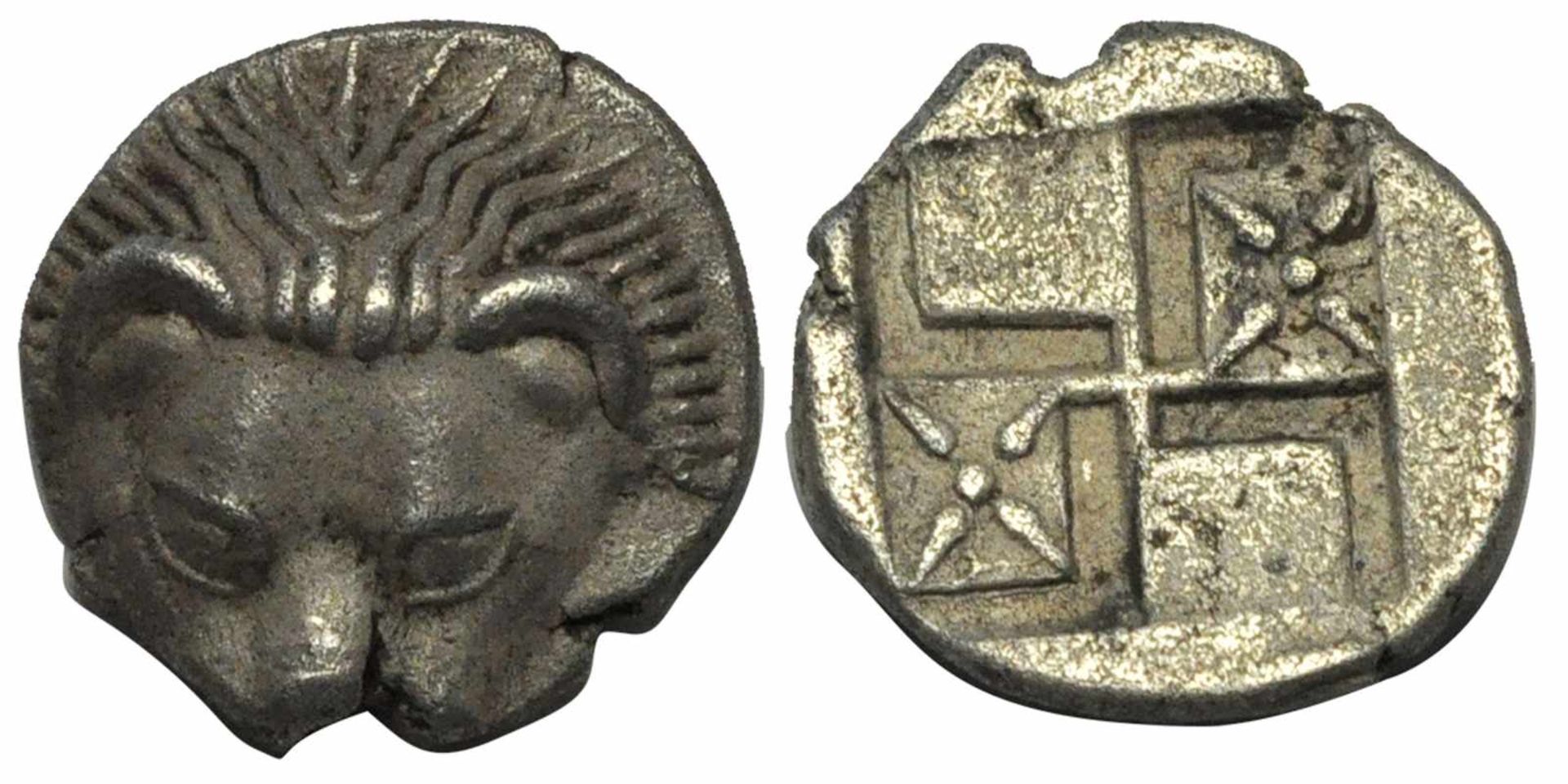 Cimmerian Bosporos, Pantikapaion. Circa 450-438/7 BC. VFCimmerian Bosporos, Pantikapaion. Circa