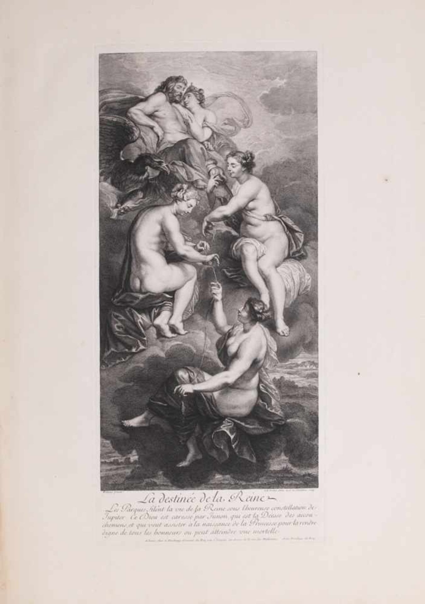 Rubens, P.P. La Gallerie du Palais du Luxembourg / peinte par Rubens, dessinée par les Sr. Nattier, - Bild 2 aus 4
