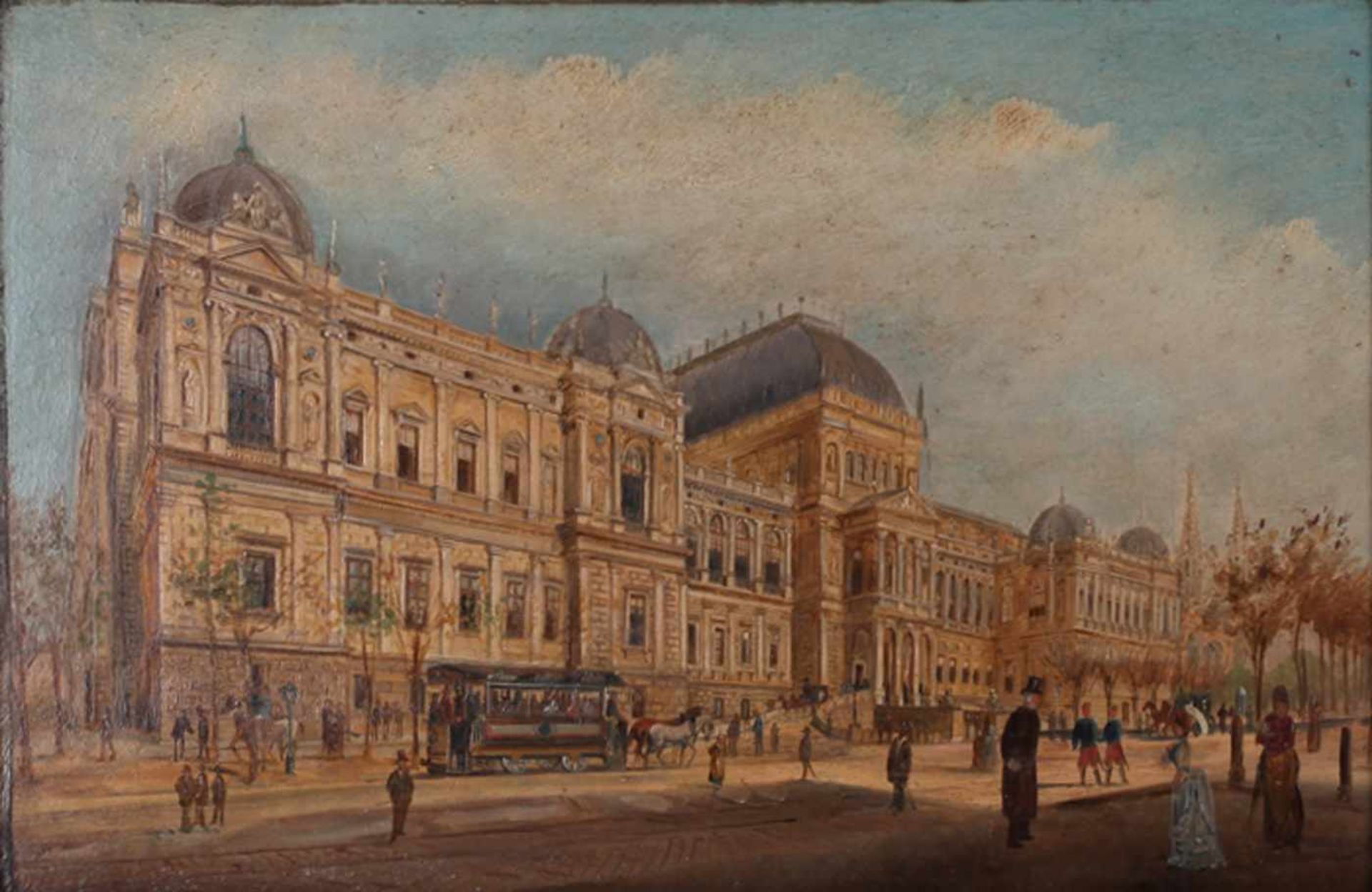 Unknown artist. Vienna. [First half of the XX century]. Oil on wood.Framed.- - -15.00 % buyer's