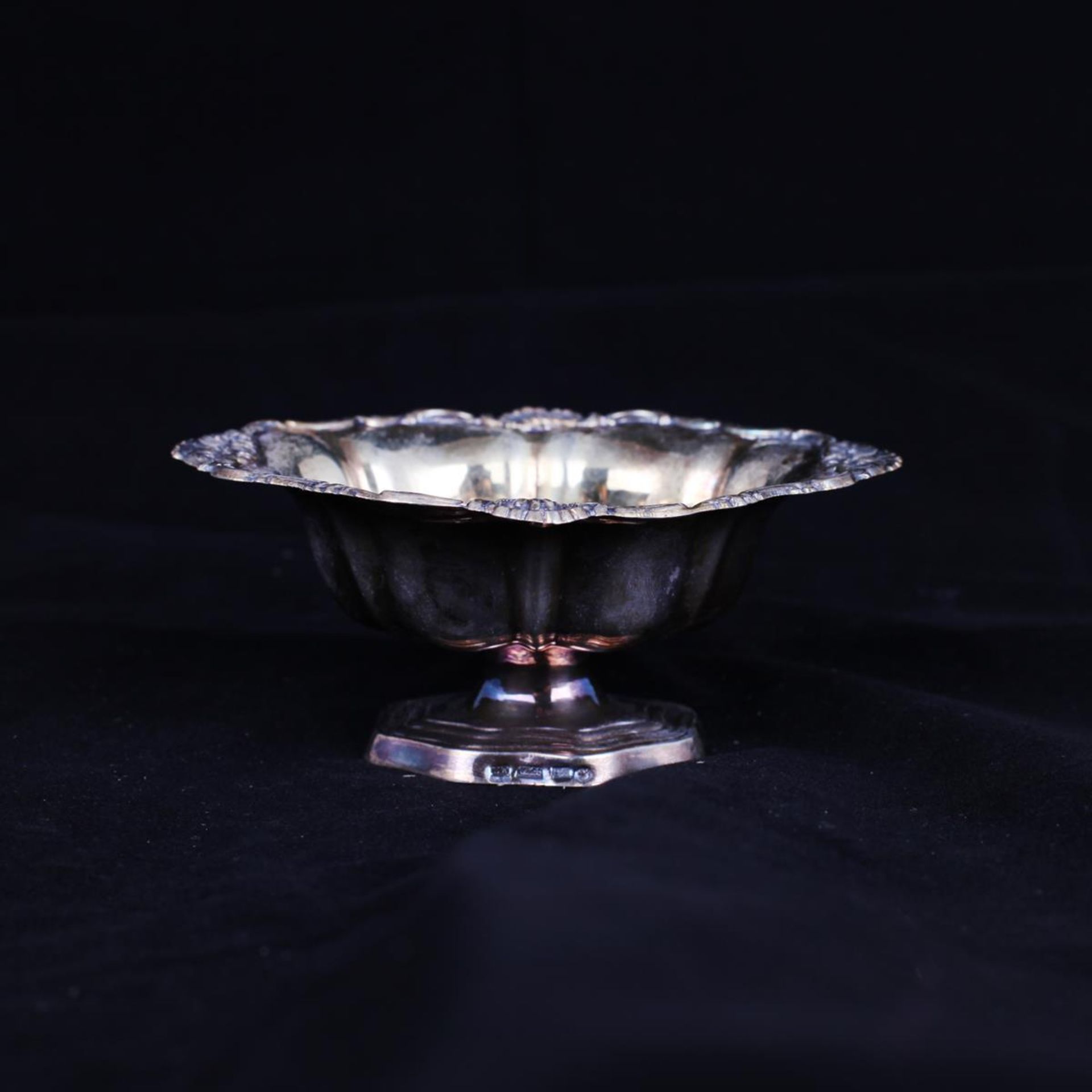 Vase. Late XIX century.Saint Petersburg, Russia. Silver casting, chasing, mount. Size - 5x11 cm.