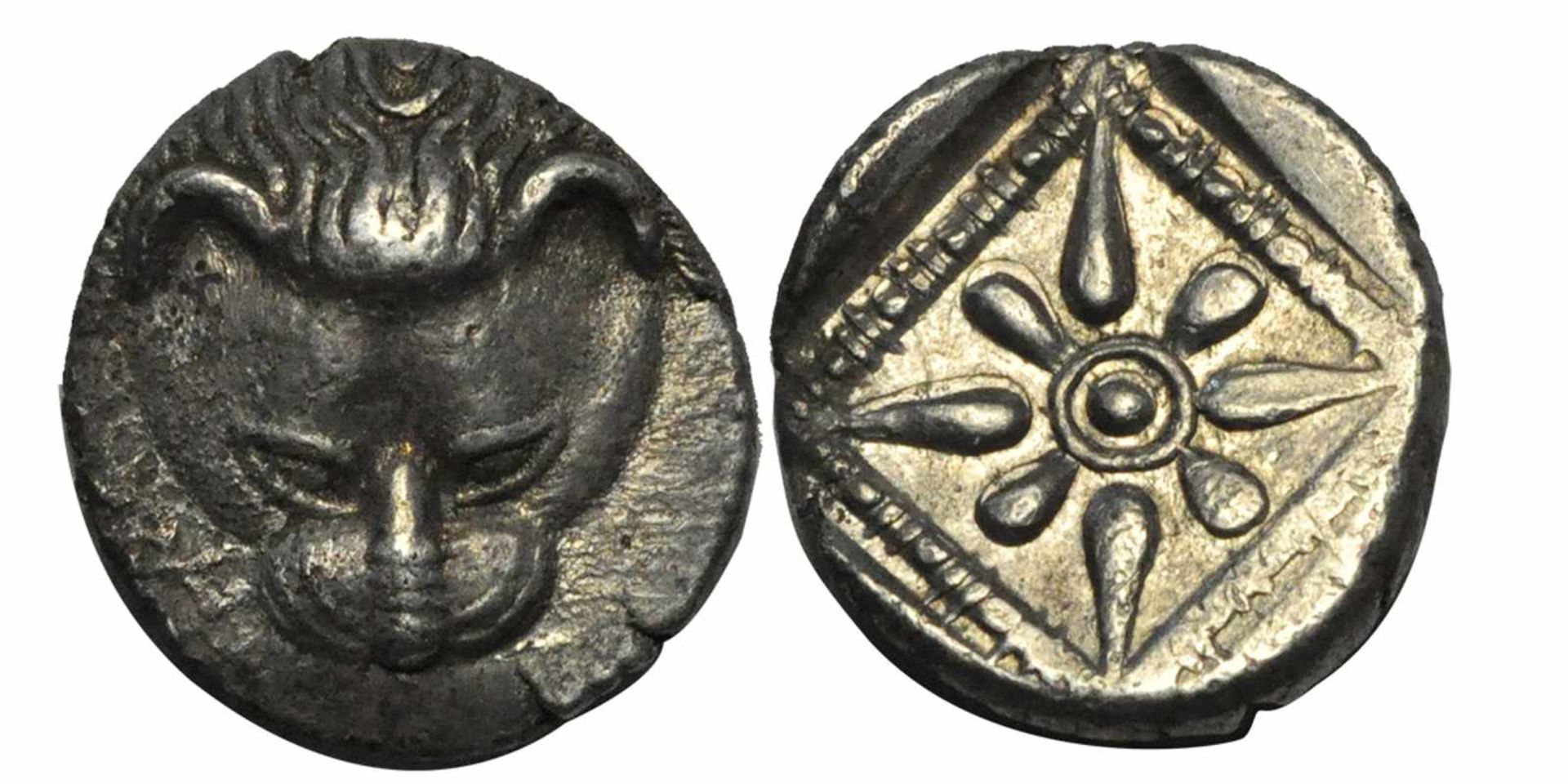 Cimmerian Bosporos, Pantikapaion. Circa 460-450 BC. VFCimmerian Bosporos, Pantikapaion. Circa 460-